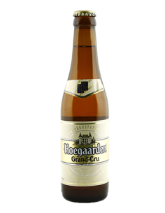 garrafa de 33cl de cerveja da marca HOEGAARDEN - GRAND CRU, estilo elgian Strong Pale Ale