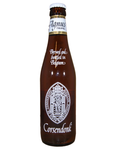 botella 33cl de cerveza de marca CORSENDONK - AGNUS, estilo Belgian Triple