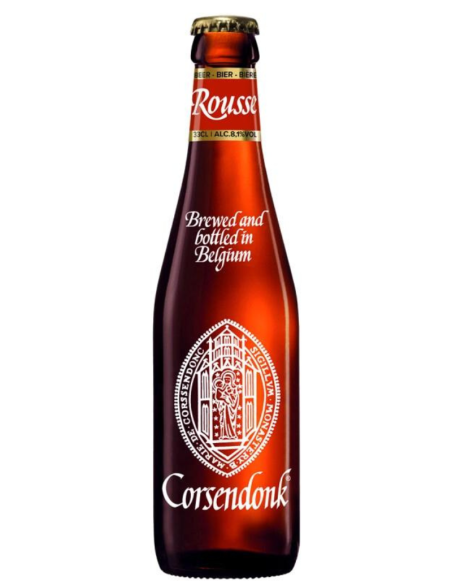 33cl bottle of CORSENDONK - ROUSSE brand beer, Belgian Strong Dark Ale style