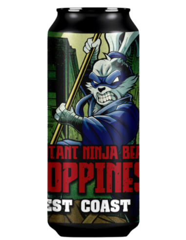 44cl can of LA QUINCE & GARDEN brand beer - MUTANT NINJA BEAST, West Coast style IPA