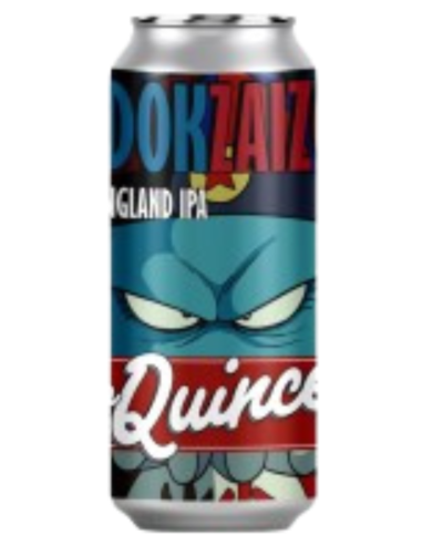 44cl can of beer branded LA QUINCE - EZDOK ZAIZOI, New England IPA style..