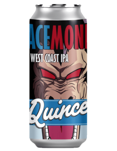 44cl can of beer branded LA QUINCE - SPACE MONKEY, style Double West Coast IPA