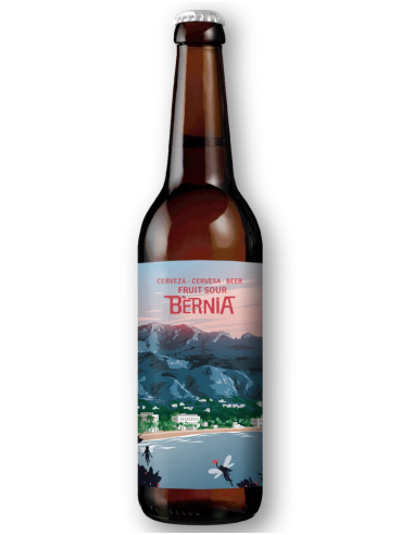 botella 33cl de cerveza de marca ALTHAIA BERNIA , stilo Fruit Sour