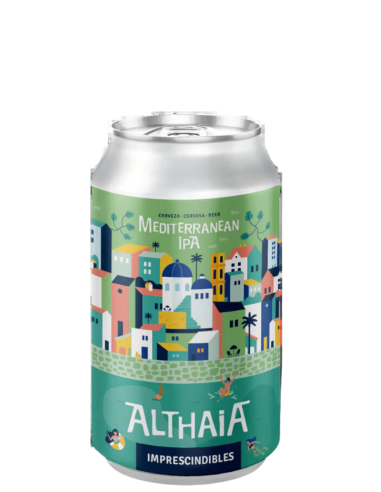 can 33cl of beer branded ALTHAIA IPA, stilo ipa