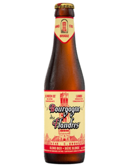 garrafa de 33cl de cerveja da marca BOURGOGNE DES FLANDRES - BLOND, estilo Flanders Blond Ale