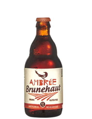 33cl bottle of beer brand BRUNEHAUT - AMBRÉE, Belgian Dark Ale style (Gluten Free)