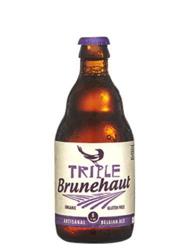 33cl bottle of beer brand BRUNEHAUT - TRIPLE , Belgian Triple style