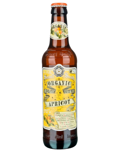 botella 35,5cl de cerveza de marca SAMUEL SMITH'S - ORGANIC APRICOT, estilo Fruit Beer