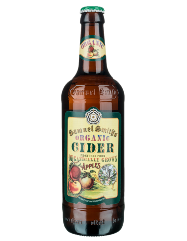 garrafa de 55cl de cerveja da marca SAMUEL SMITH'S - ORGANIC CIDER APPLES (Apple), estilo cidra