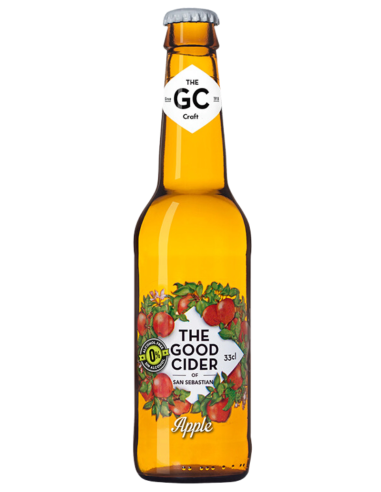 THE GOOD CIDER - APPLE 0'0 ( Manzana - Sin Alcohol ) Sidra 33cl