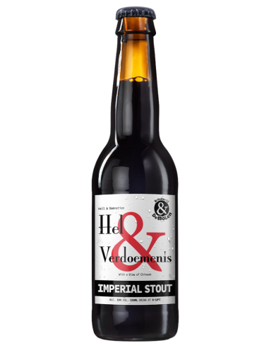 botella 33cl de cerveza de marca DE MOLEN - HEL & VERDOEMENÍS , estilo Imperial Stout