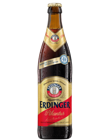 50cl bottle of beer brand ERDINGER - PIKANTUS , Weizenbock style