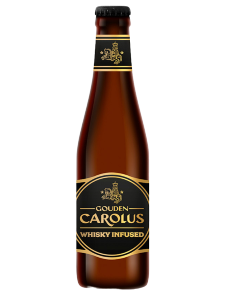 botella 33cl de cerveza de marca GOUDEN CAROLUS - WHISKY INFUSED, estilo Belgian Strong Dark Ale