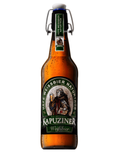 50cl bottle of KAPUZINER - HEFE-WEISSBIER NATURTRÜB brand beer, Weissbier style