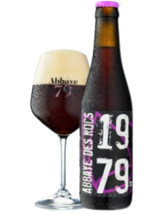 botella 33cl de cerveza de marca l'Abbaye des Rocs , stilo Belgian Strong Dark Ale 2