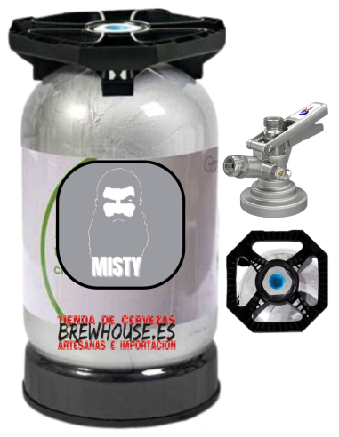 garrafa de 30 litros de cerveja da marca REDNECK - MISTY, estilo Session Hazy IPA