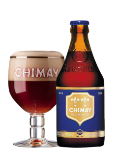 botella 33cl de cerveza de marca CHIMAY - AZUL, stilo Belgian Strong Dark Ale 2