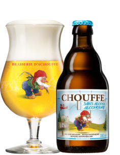 botella 33cl de cerveza de marca CHOUFFE - SIN ALCOHOL, estilo Belgian Pale Ale 2