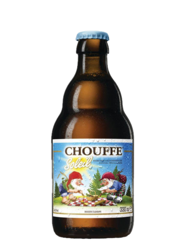 garrafa de 33cl de cerveja da marca CHOUFFE - SOLEIL, estilo Belgian Ale