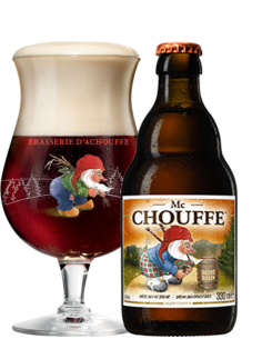 botella 33cl de cerveza de marca CHOUFFE - MC CHOUFFE BRUNE, estilo Belgian Strong Dark Ale 2
