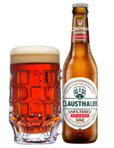 33cl bottle of beer brand CLAUSTHALER - UNFILTERED , Pale Lager style (Non Alcoholic) 2