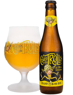 botella 33cl de cerveza de marca CUVÉE - DES TROLLS, estilo Belgian Blonde Ale 2