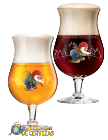 2 Copo Snifter 50cl de cerveja da marca CHOUFFE com cerveja