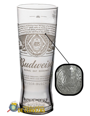 Pint Glass 50cl of BUDWEISER brand beer