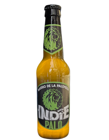 33cl bottle of beer branded BREW INDIE - PALOMERA, Radler stilo