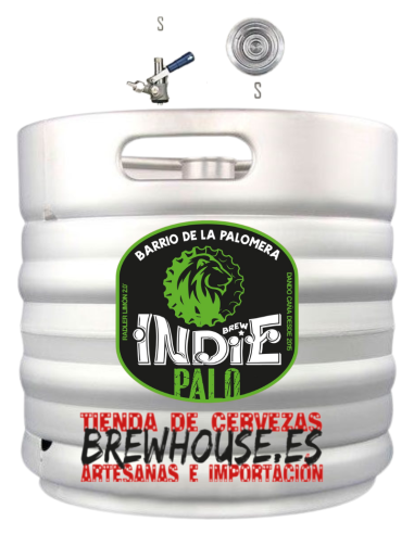 30L keg of beer of the brand BREW INDIE - PALOMERA, Radler Type S - Stainless steel