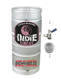 BREW INDIE - CASTILLA SIN - Tostada Sin Alcohol 15L - Tipo S - Inox - Buscador de Cervezas - Brewhouse