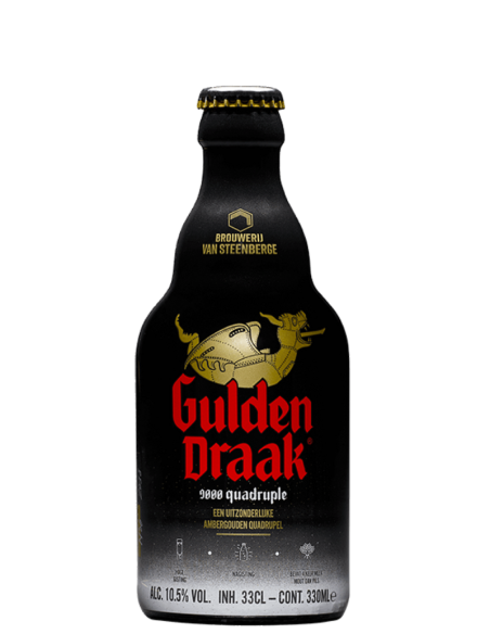botella 33cl de cerveza de marca GULDEN DRAAK - 9000 QUADRUPLE, estilo Belgian Quadruple
