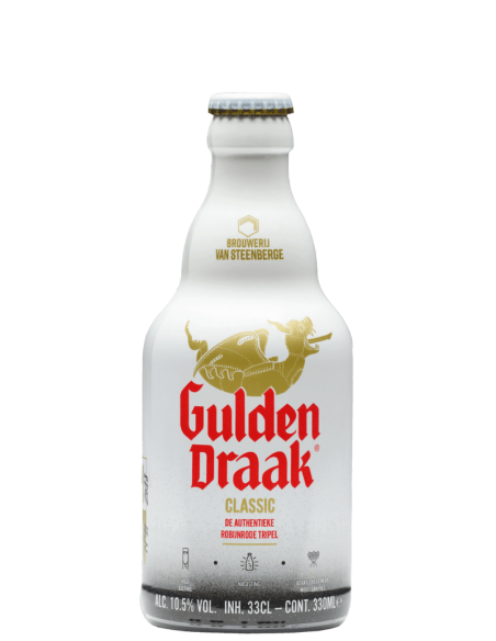 garrafa de 33cl de cerveja da marca GULDEN DRAAK - CLASSIC, estilo Belgian Strong Dark Ale