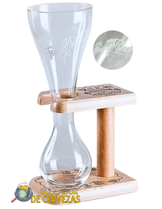 KWAK - Vaso + soporte ( De Madera) - 33cl - Buscador de Cervezas - Brewhouse