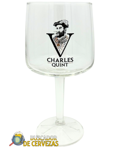 Chalice glass 50cl of beer brand CARLOS V