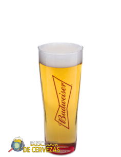 Vaso de Pinta 33cl de cerveza de marca BUDWEISER 2