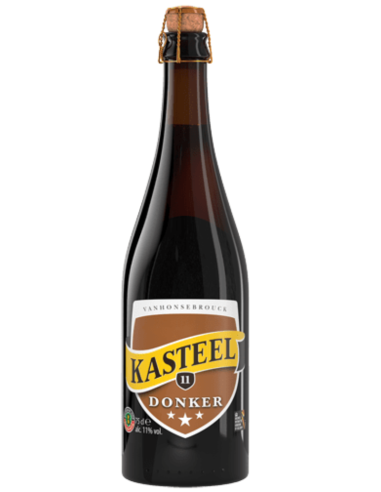 75cl bottle of beer branded KASTEEL - DONKER , Belgian Strong Dark Ale style