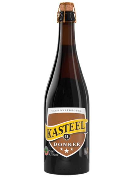 KASTEEL garrafa de 75cl de cerveja com a marca - DONKER , estilo Belgian Strong Dark Ale