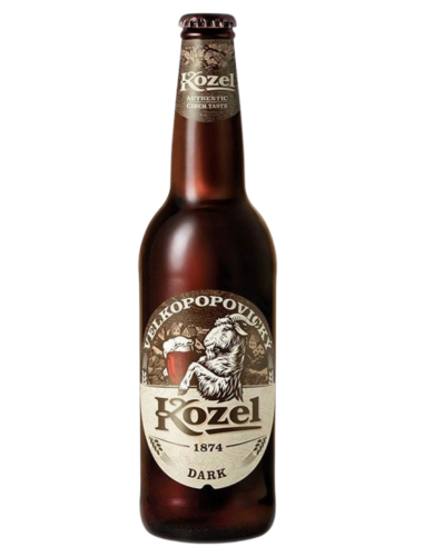 KOZEL garrafa de 50cl de cerveja de marca - DARK, estilo Czech Dark Lager