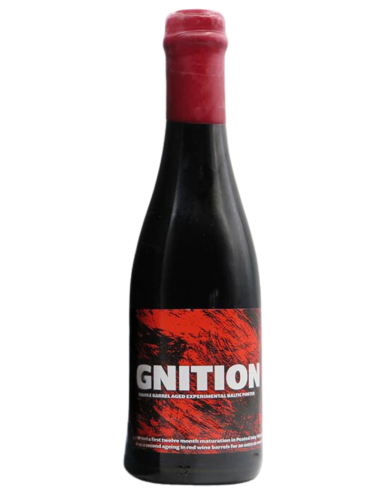 botella 37,5cl de cerveza de marca LA CALAVERA - IGNITION, estilo Double Barrel Baltic Porter