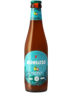 33cl bottle of MONGOZO brand beer - COCONUT (Coconut), Exotic Beer style (Gluten Free)