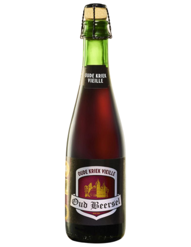 garrafa de 37,5cl de cerveja de marca OUD BEERSEL - OUDE KRIEK VIEILLE, estilo Kriek