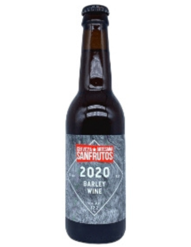 botella 33cl de cerveza de marca SAN FRUTOS - BARLEY WINE 2020, estilo Barleywine