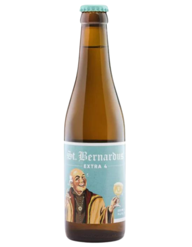 garrafa de 33cl de cerveja da marca ST. BERNARDUS - EXTRA 4, estilo BelgianPale Ale