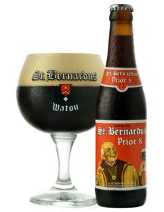 botella 33cl de cerveza de marca ST BERNARDUS - PRIOR 8, estilo Belgian Dubbel 2