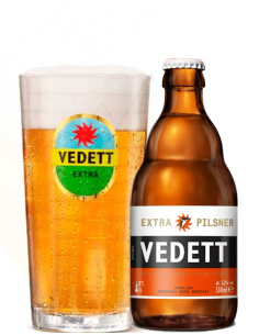 botella 33cl de cerveza de marca VEDETT - EXTRA PILSNER, estilo Belgian Pale Ale 2