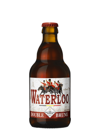 botella 33cl de cerveza de marca WATERLOO - DOUBLE BRUNE, estilo Belgian Dubbel