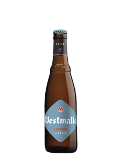 botella 33cl de cerveza de marca WESTMALLE - EXTRA TRAPPIST, estilo Belgian Pale Ale