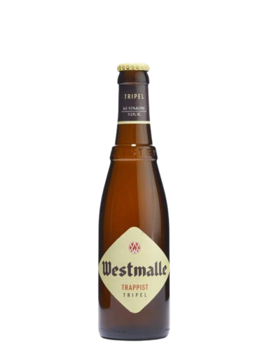 botella 33cl de cerveza de marca WESTMALLE - TRIPEL TRAPPIST, estilo Belgian Triple