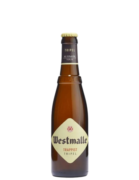 33cl bottle of WESTMALLE brand beer - TRIPEL TRAPPIST, Belgian style Triple
